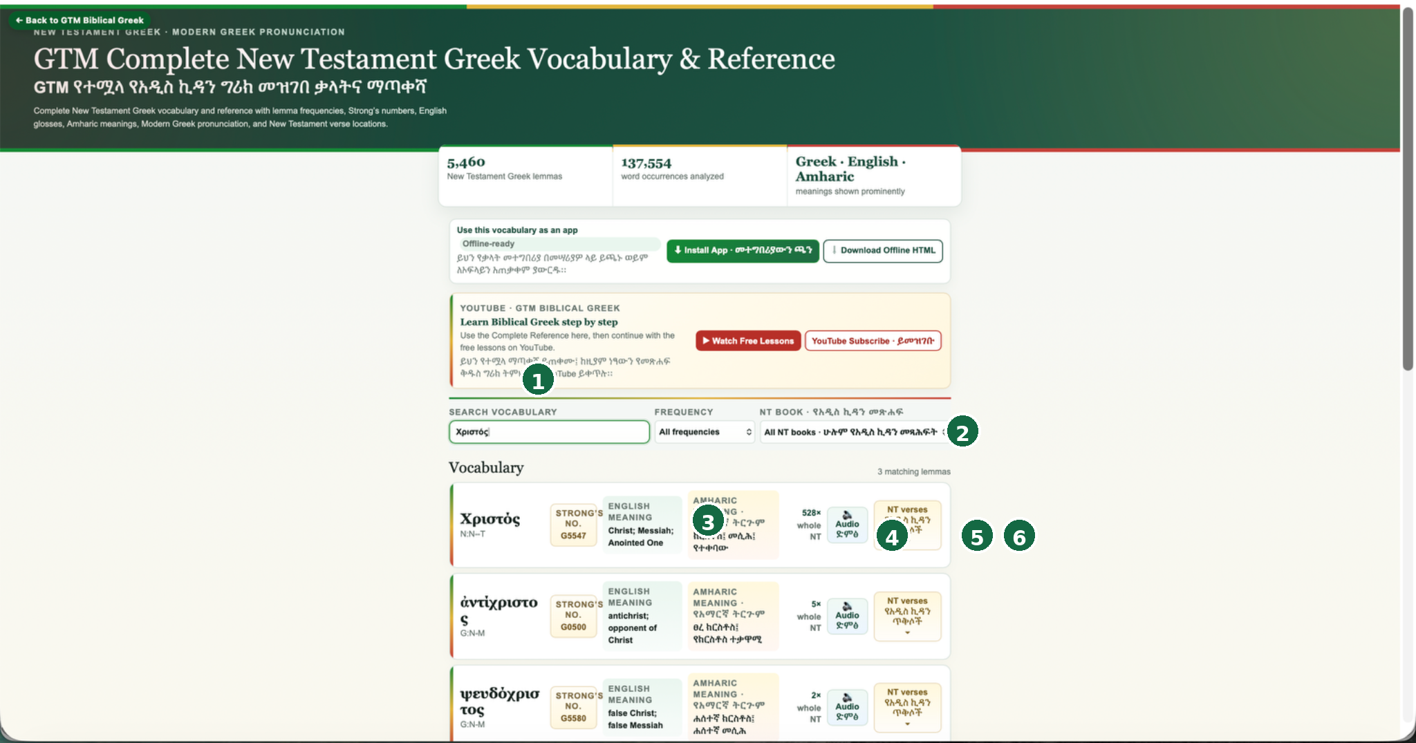 Complete Reference search for Χριστός