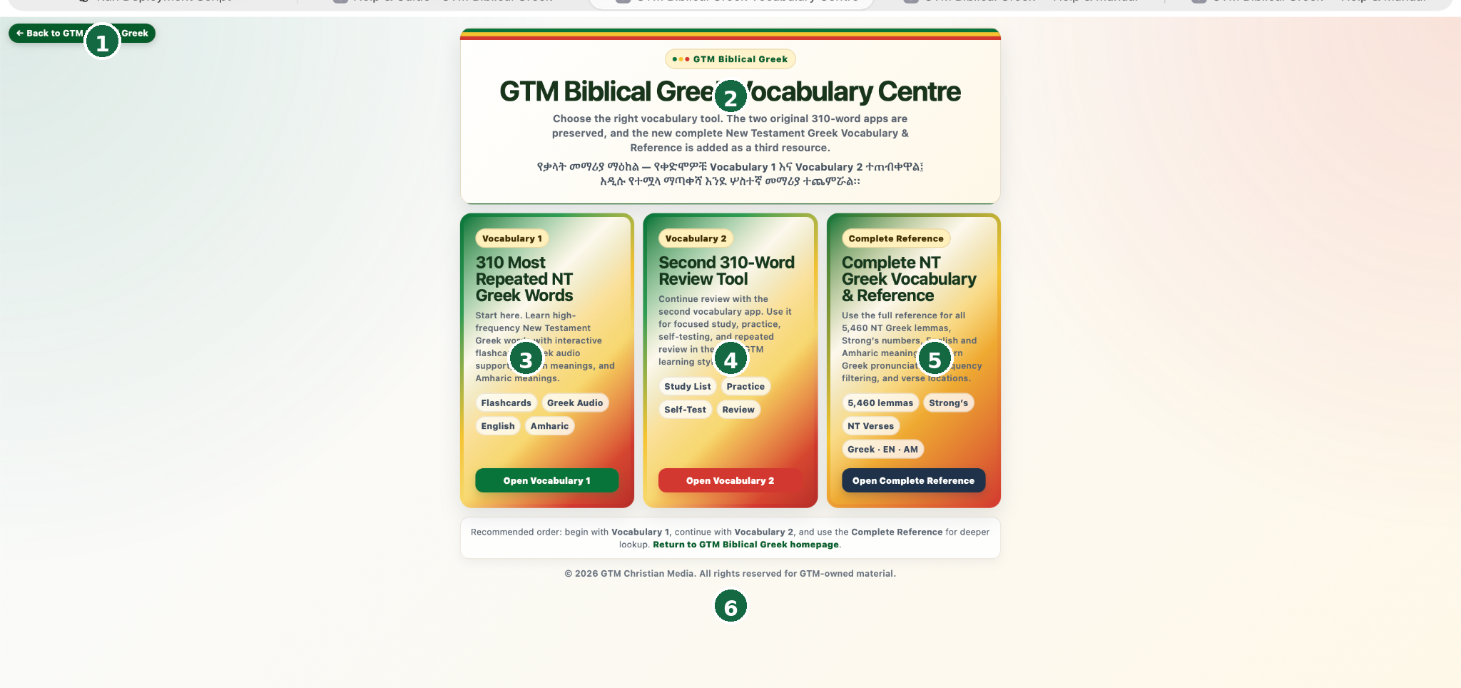 Annotated Vocabulary Centre